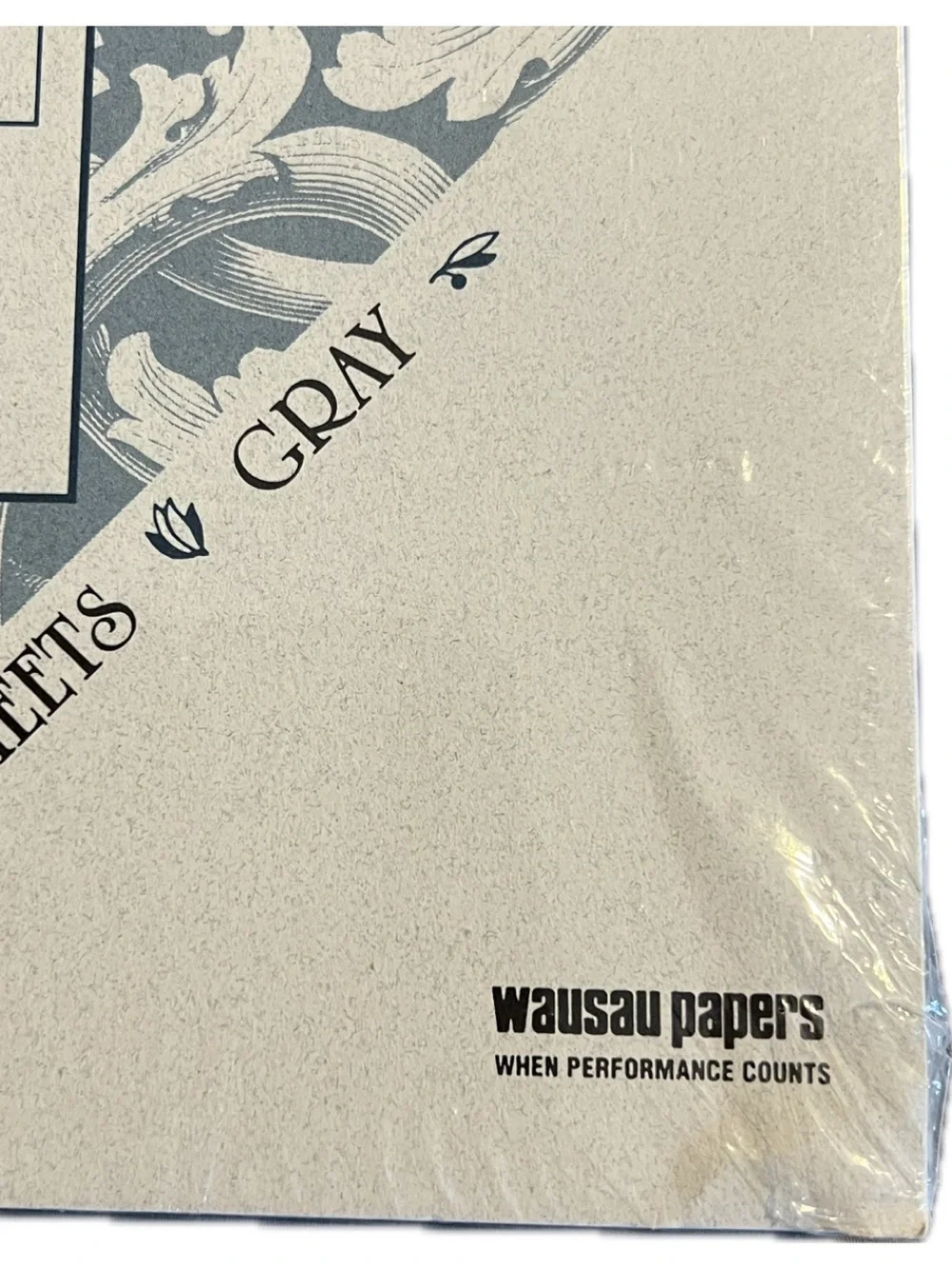 🔴New Wausau Royal Fiber Bond Printer Paper Gray 100 Sheets 24# 8.5” x 11”